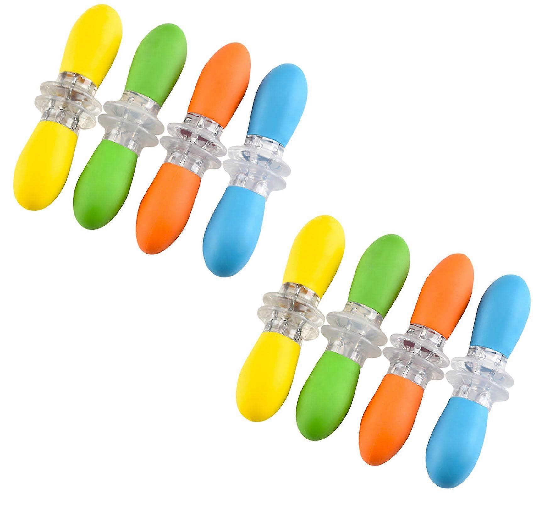 16 Pcs Color Coded Stainless Steel Corn Holders with NonSlip Rubber Grip for BBQ
