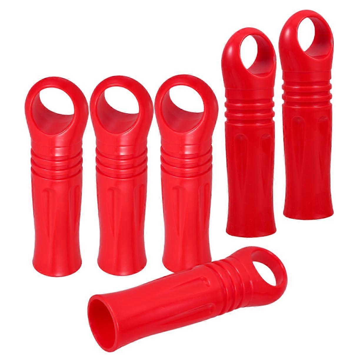 6pcs Plastic Broom Handle Replacement Grip and Mop Pole End Cap Kit for Quick Installation