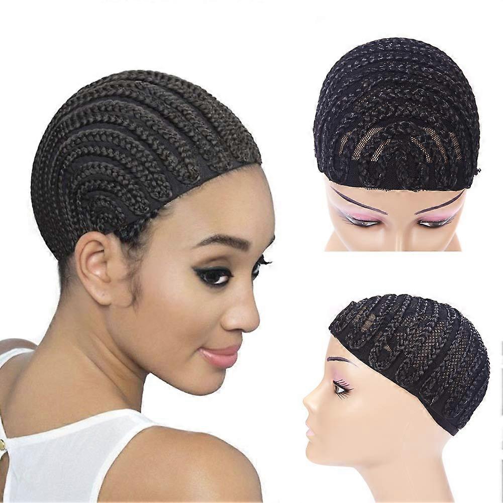 Large Size PreBraided Crochet Wig Cap Set for Cornrow Weave Sewing and Wig Making