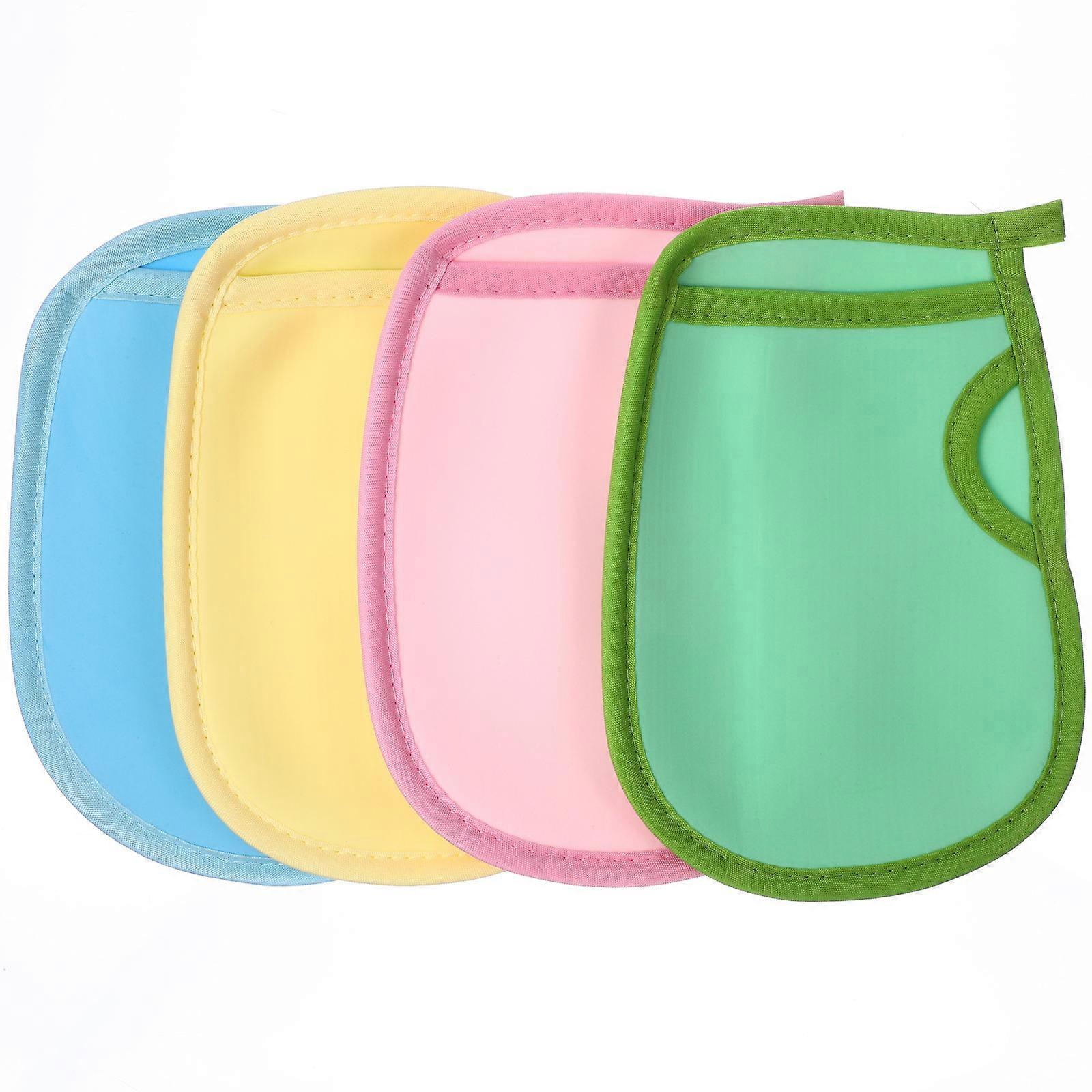 Comfortable Bath Gloves Exfoliating Gloves for Bath 4Pcs Assorted