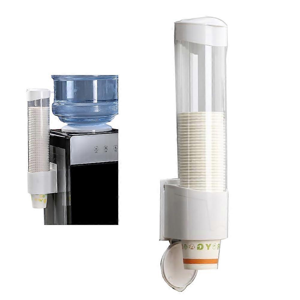 Cup Dispenser Wall Mount Water Cooler Holder Fits 5oz8oz Cups Pull Type Single Dispensing