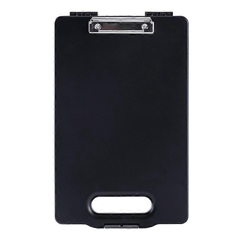 A4 Plastic Storage Clipboard File Box Case Document Folders Portable