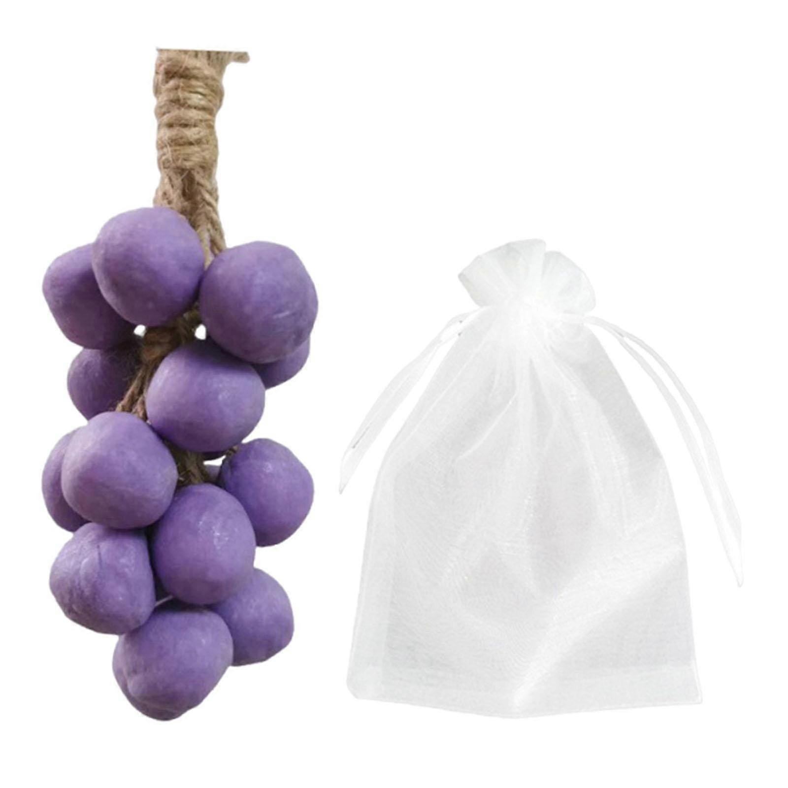 Grape Soap on A Rope Handmade,Deep Cleansing,Unique Bath Soaps Grape Cluster