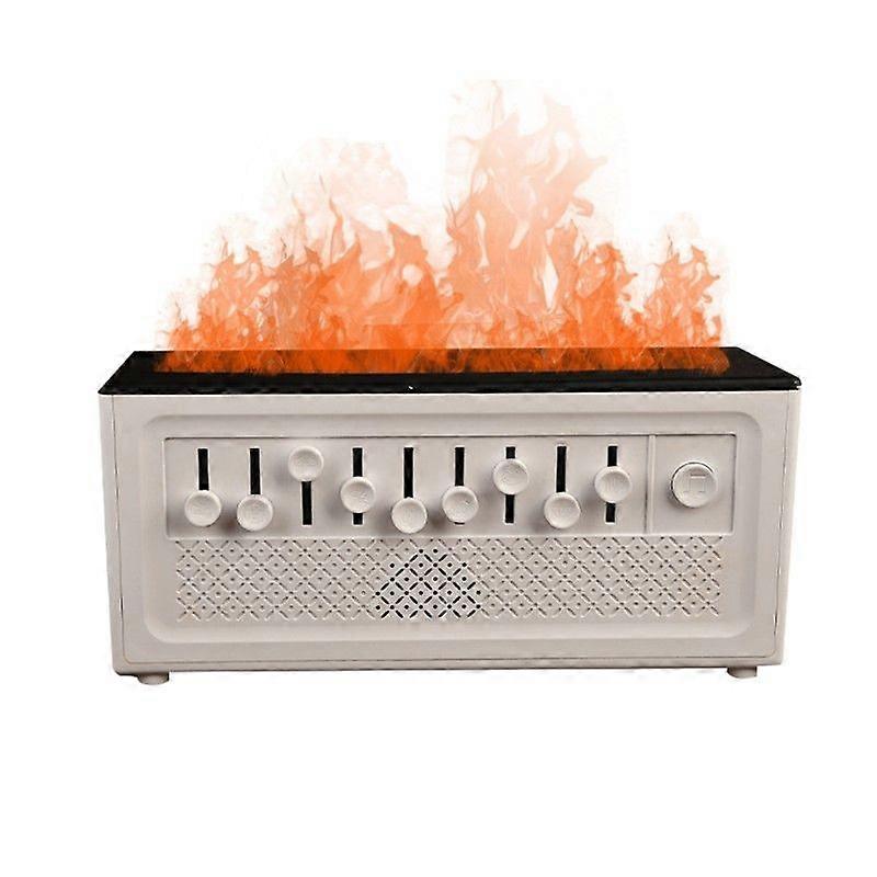 Multifunctional Aromatherapy Humidifier with Bluetooth Speaker White Noise Machine with Flame Diffu