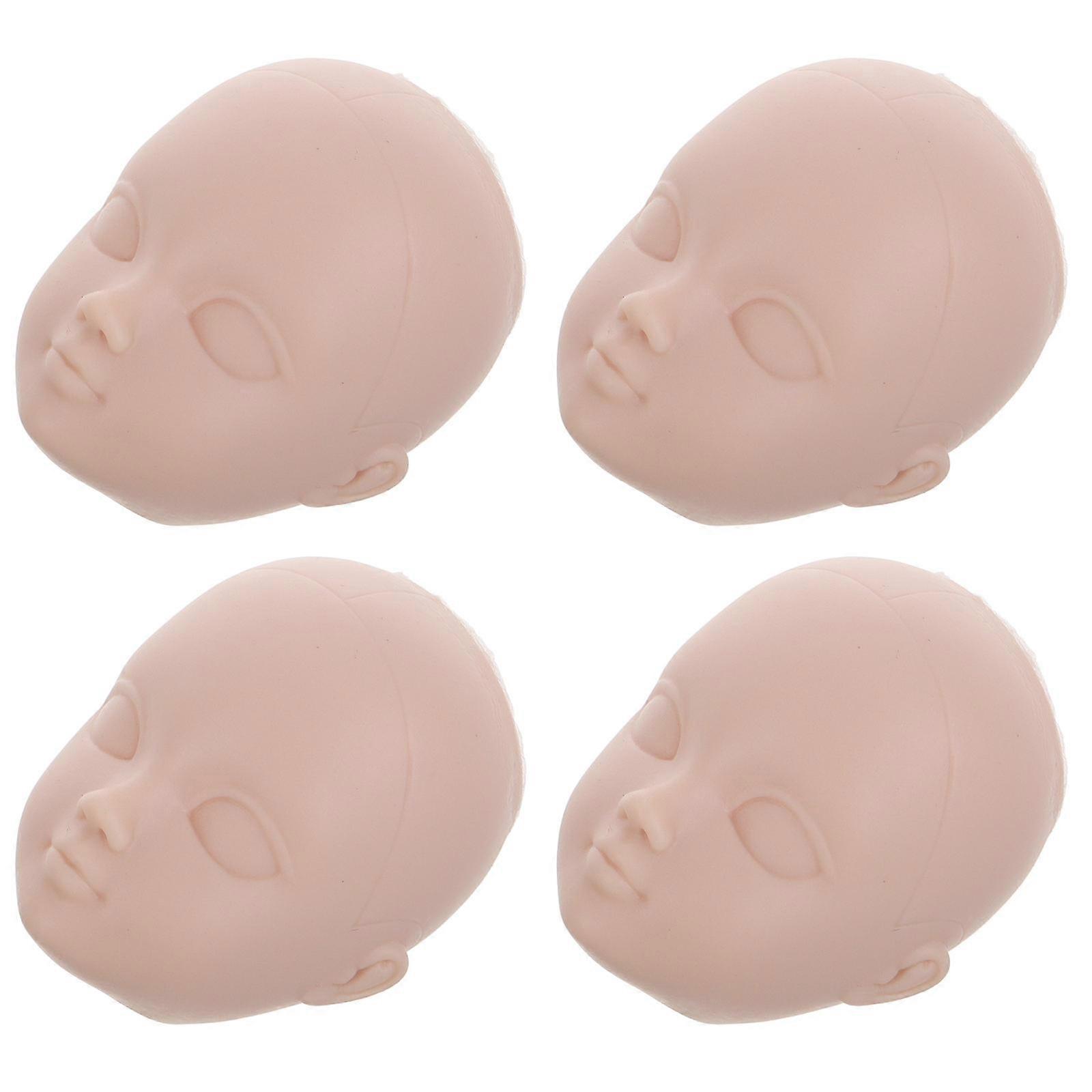 Makeup Mannequin Head for Lash Extension Practice 8Pcs Beige Doll Head