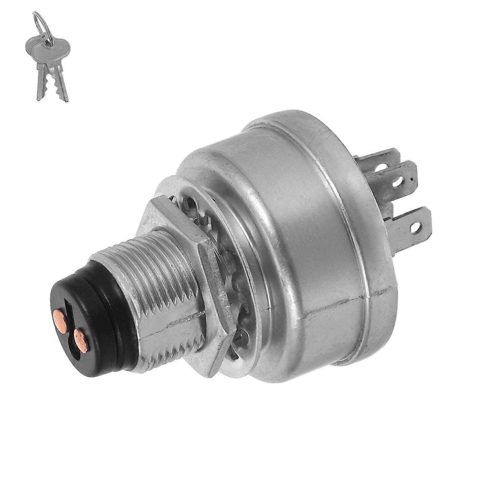 Lawn Mower Ignition Switch with Key for Replacement and Reliable Use