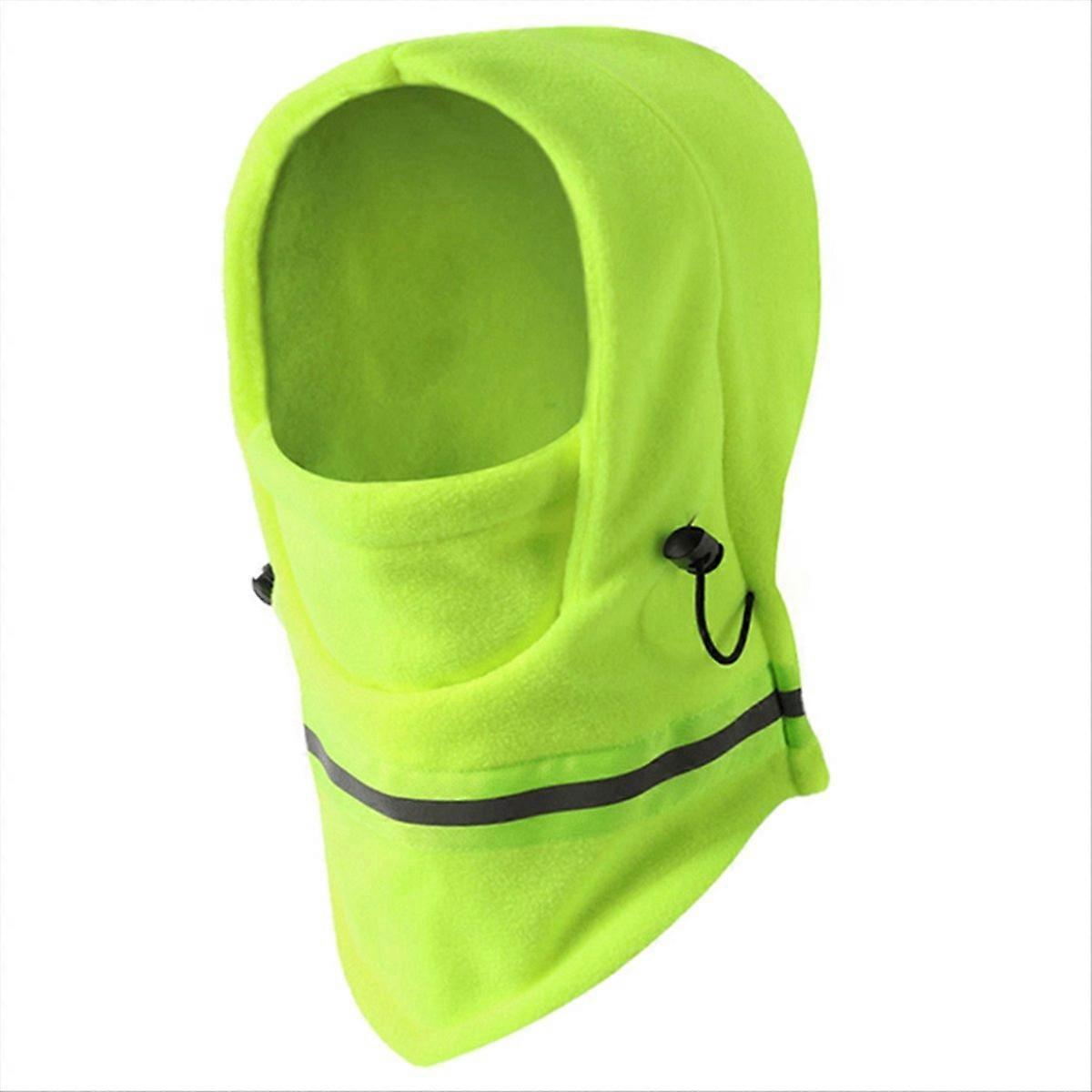 Night Riding Safety Reflective Strip Hat,Fluorescent Green