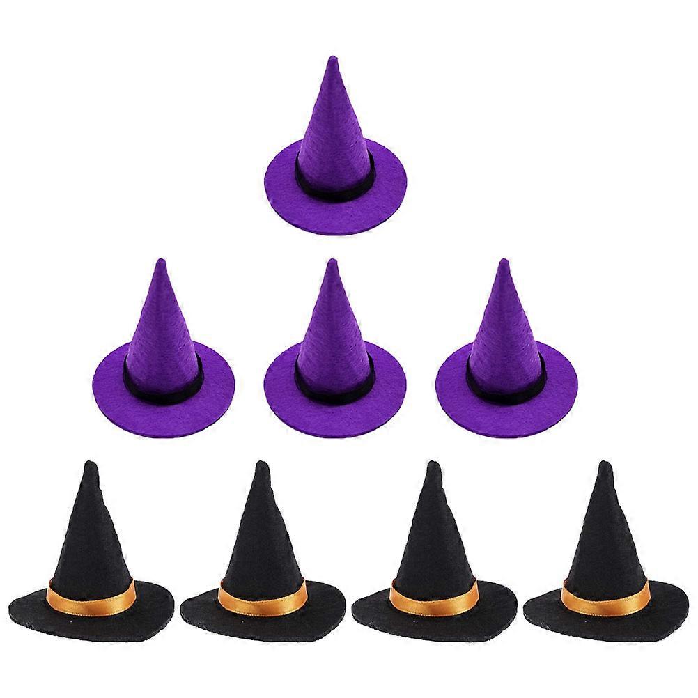 Witch Hat Decorative Tiny Hats for Halloween Accessory 32Pcs Set