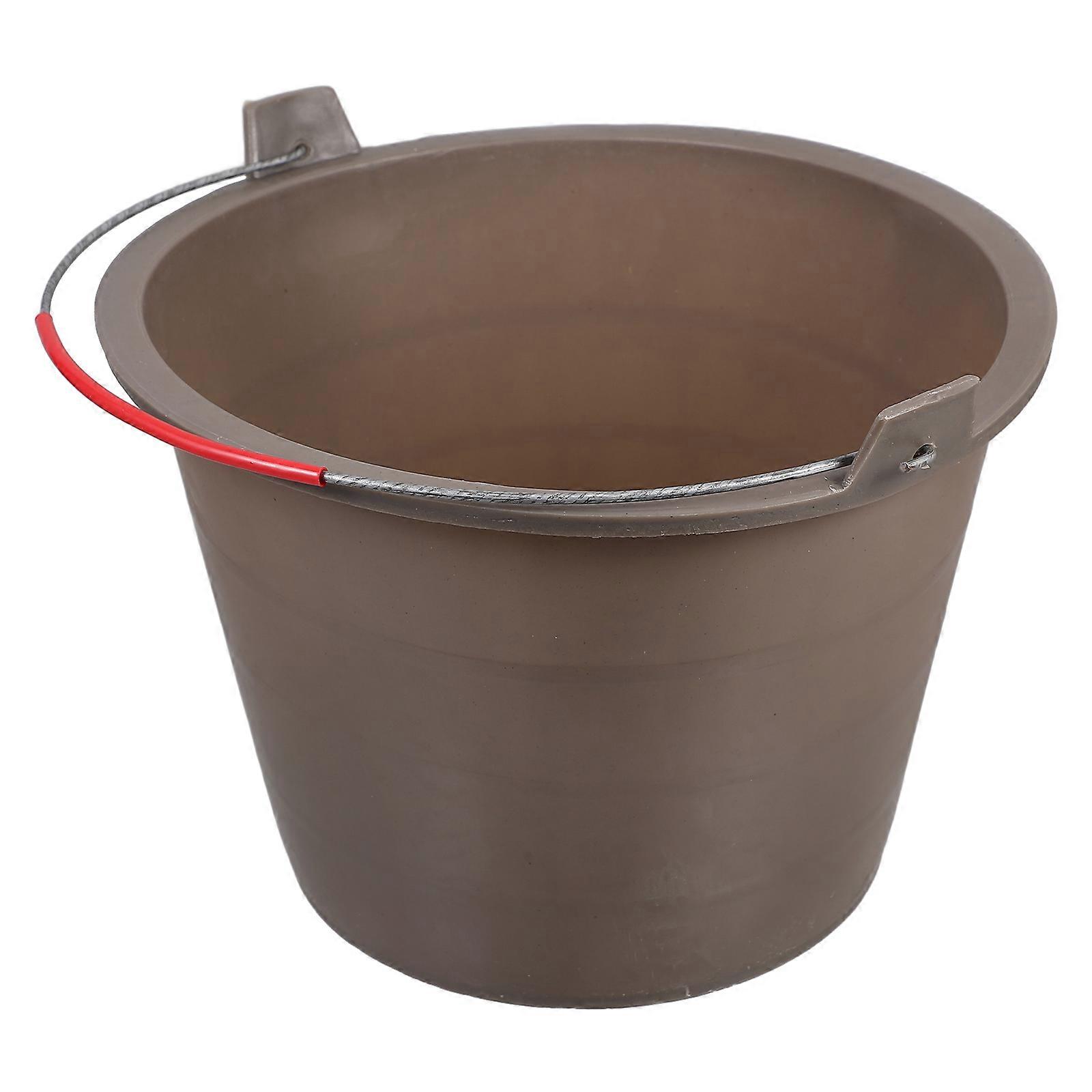 Thickened Plastic Bucket Portable Cement Bucket for Storage Use