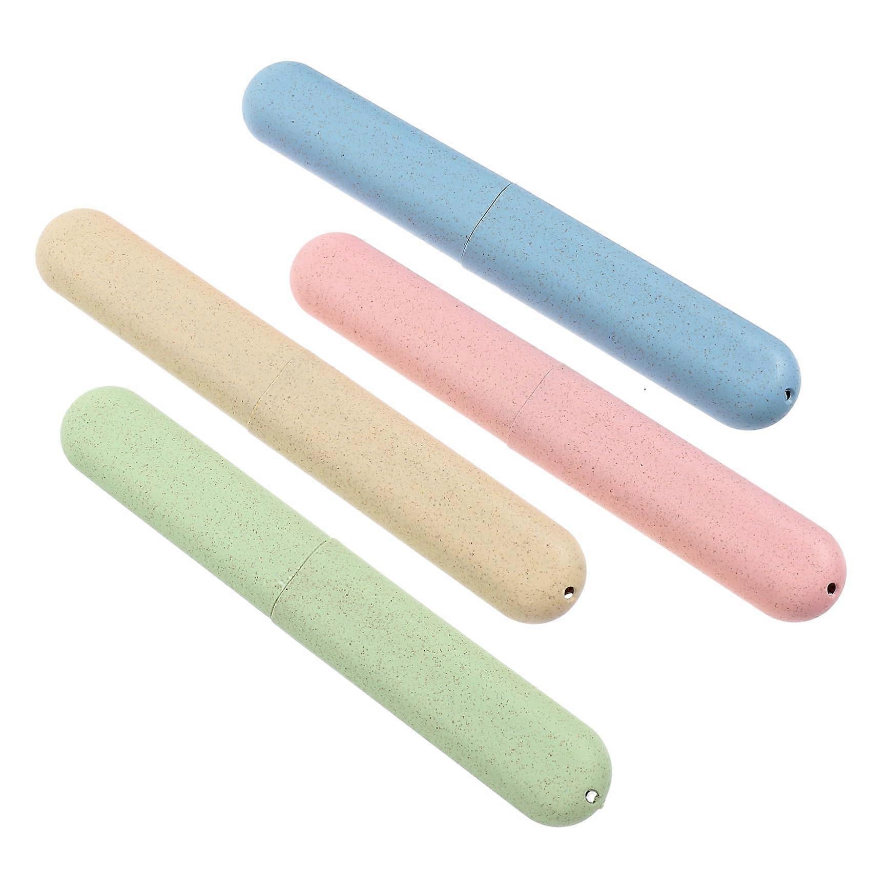 12Piece Waterproof Travel Toothbrush Case Set, Compact Dustproof Holders for Camping