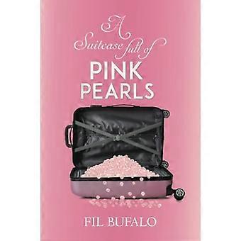 Maleta llena de perlas rosas