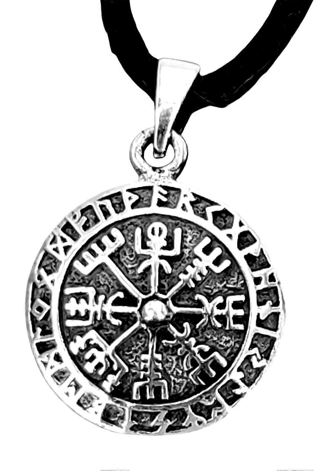 Viking Compass 285 with Snake Chain - Silver