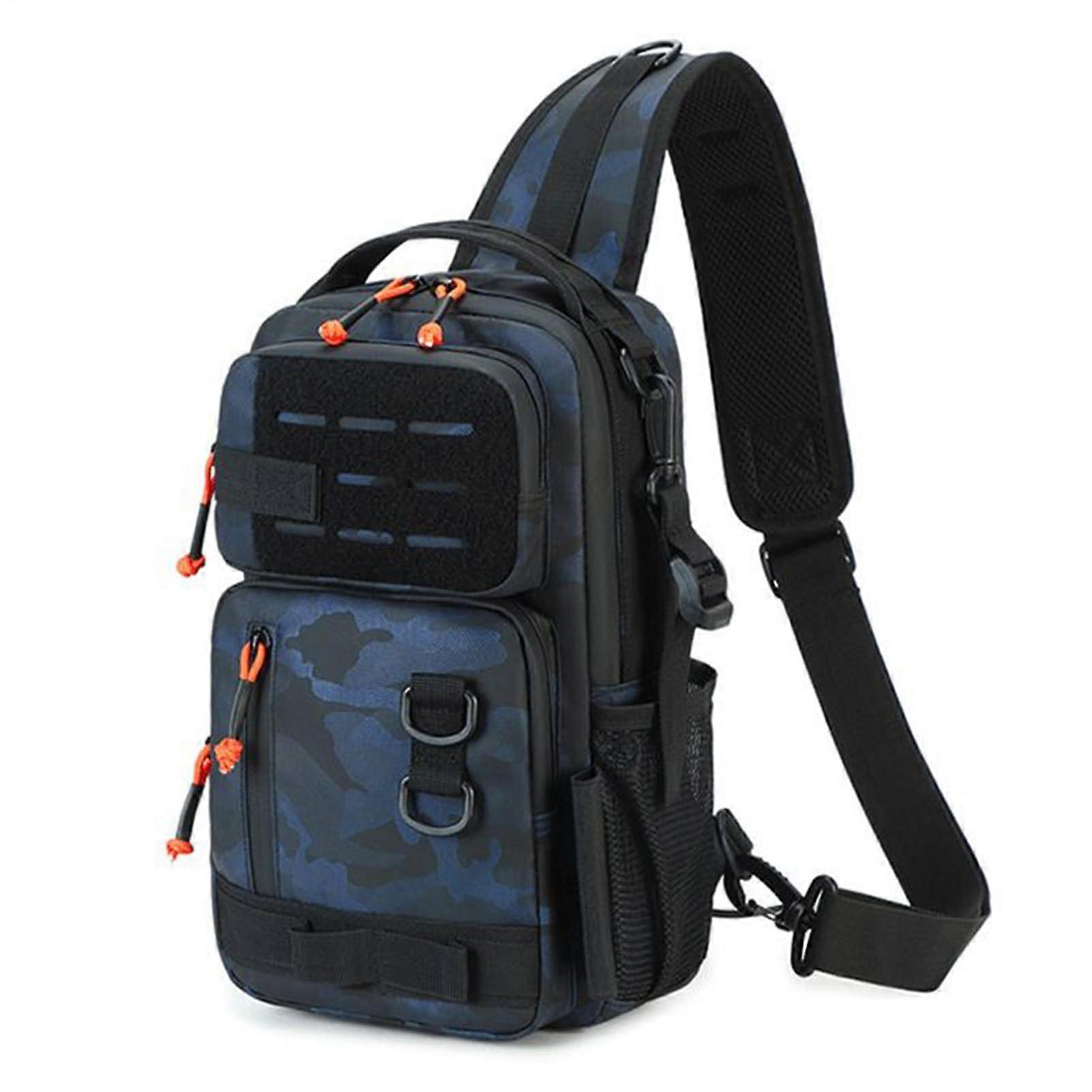 Waterproof Fishing Tackle Backpack with Multiple Compartments and Adjustable Padded Strap