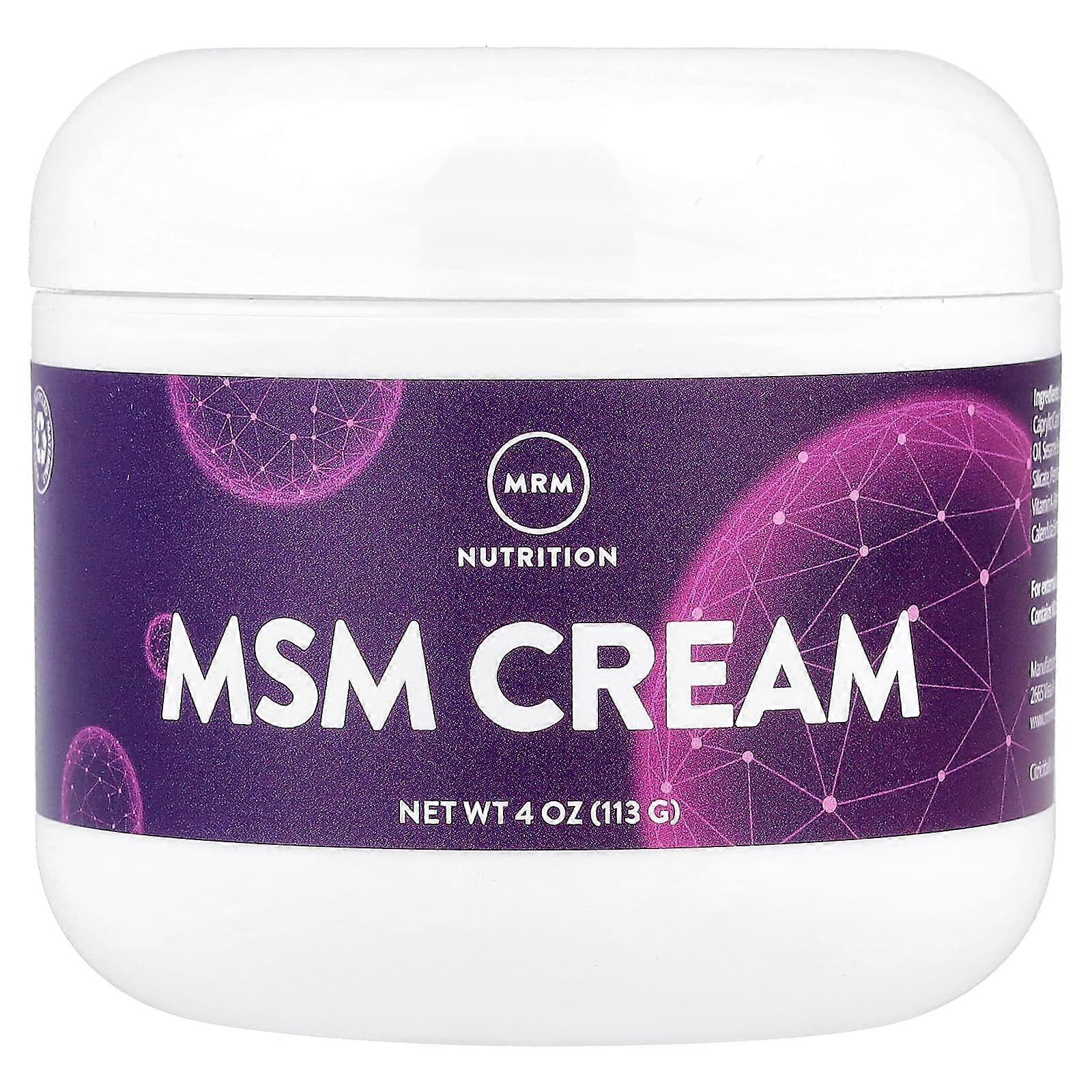MRM, MSM Cream, 4 oz (113 g)