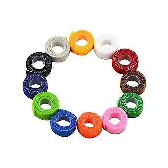 12Pcs 12 Colors Polyester Dog Puppy Collars Practical Pet Neck Ring Supplies