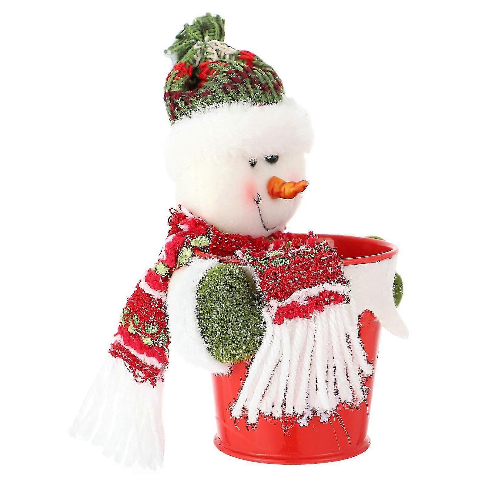 Candy Jar Christmas Snowman Container for Storing Candy