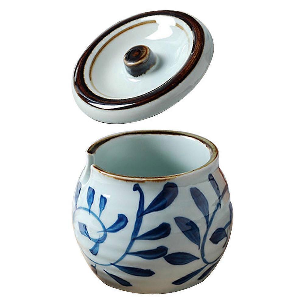 Assorted Color Ceramic Spice Jar for Kitchen 1Pcs Condiment Bottle