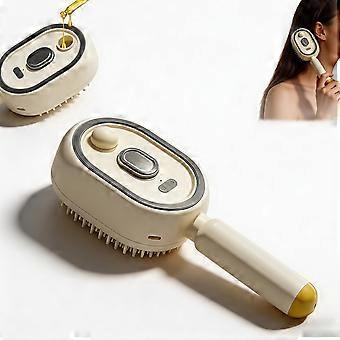 Electric Steam Brush Hair, 10ml Essential Oil Tank, Hair Brush with Water Spray