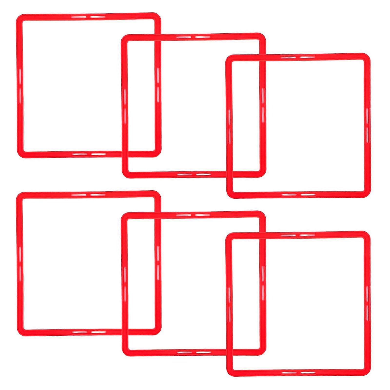 6pcs Multi-function Agility Rings Portable Agility Circles Professional Speeds Train Rings