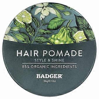 Badger, Hair Pomade, For All Hair, Vanilla & Bergamot, 2 oz (56 g), 2-Pack
