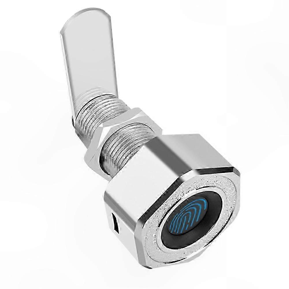Keyless Biometric Security Box for Documents, Digital Fingerprint Drop Locker, Wall Mount Metal Case, Silver
