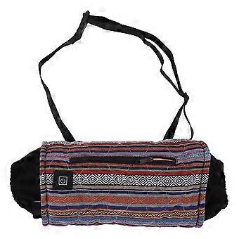 Pochette chauffe-mains portable avec interface USB Température réglable Pochette chauffe-mains électriques étanches pour la pêche Snowboard Style ethnique