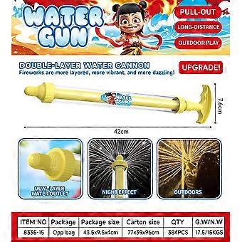Water Pistol Blaster for Boys Girls Toddlers, Summer Party Favors for Outdoor Swimming Pool Beach Water Fighting 1pcs Nezha double-layer fireworks wat