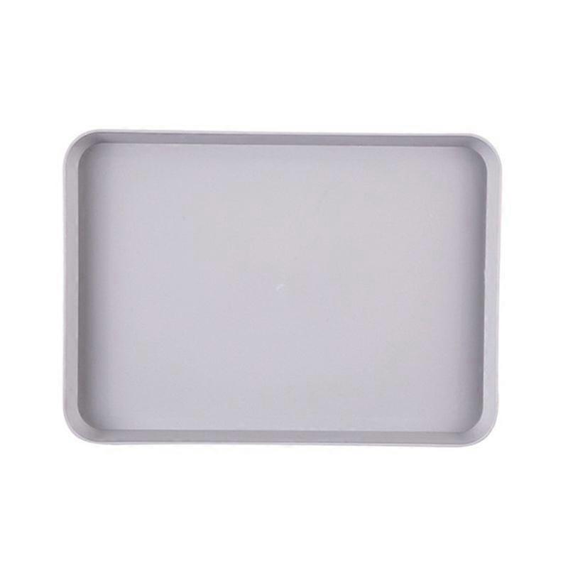 Anti-slid Base Stackable Serving Tray Multi-use Smooth Surface Plastic Fruit Tray for Home