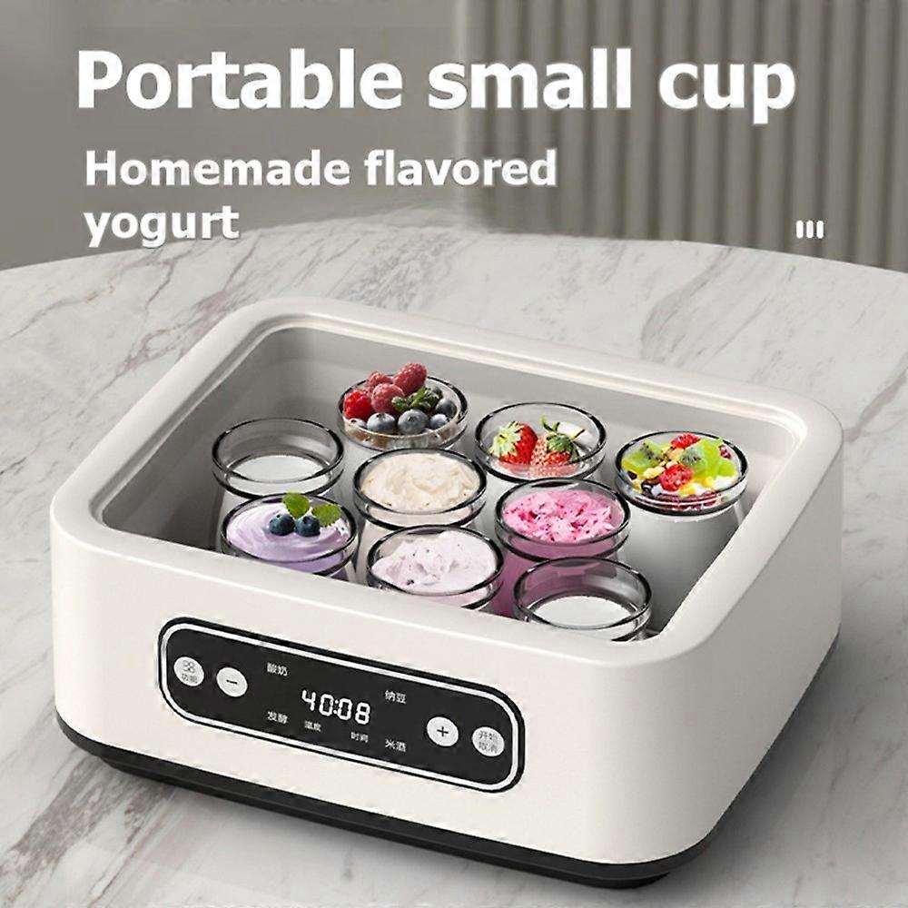 1.6L Large Yogurt Maker Machine with Temperature Control Smart Timer Automatic Shut-Off for Home Use UK Plug
