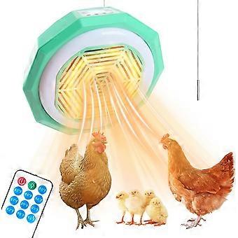 Kippenhokverwarming voor de winter, kippenverwarming met ingebouwde lamp, veiligheidsthermostaat