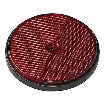 Reflector red 80mm screw-on 2 pieces in blister