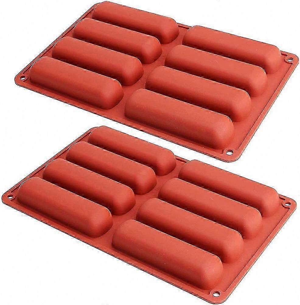 2-Piece Rectangular Silicone Mold for Biscuits, Chocolate, Bread, Cake, and Energy Bars