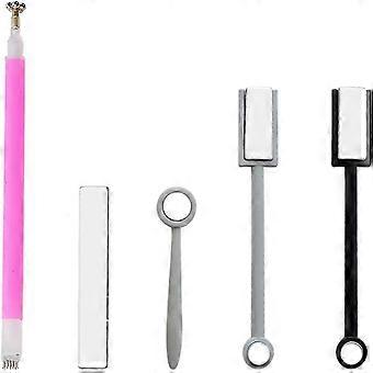 5 Pcs Nail Magnet Tool Set, High Quality Enhanced Version Nail Magnet Pen Double Ended Magnet Wand Magnet Stick Cat Eye Magnet