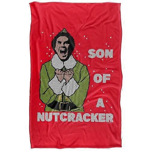 Elf Son Of A Nutcracker Fleece Buddy Throw