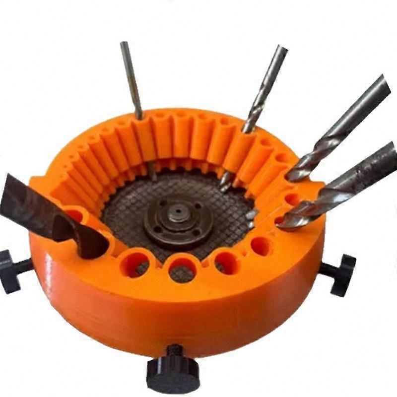 Drill Bit Sharpener Attachment for Power Tools with Adjustable Sharpening Angle
