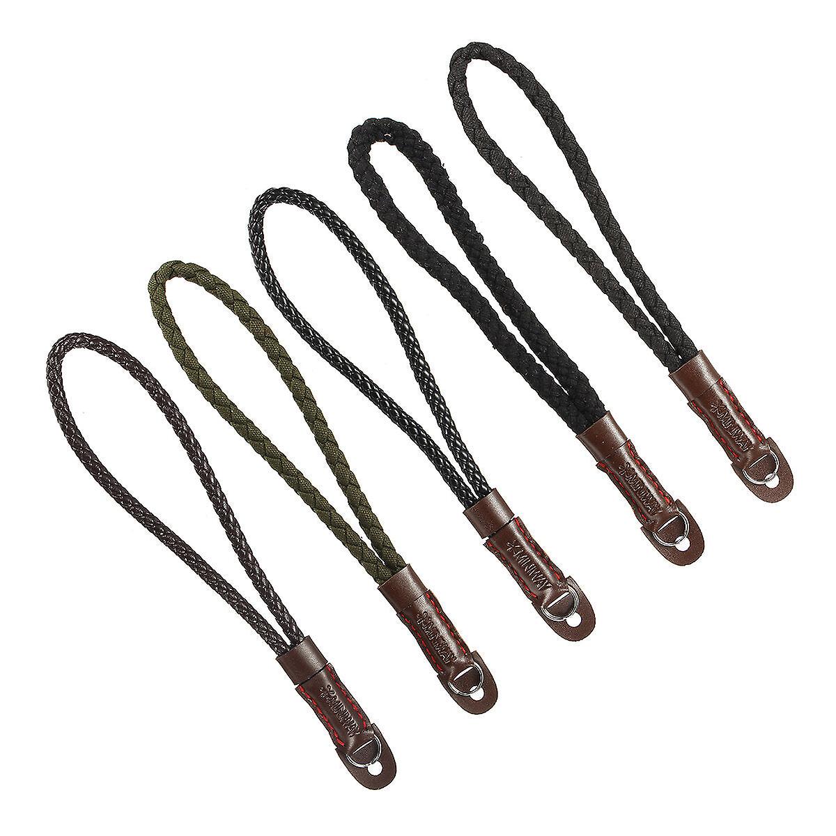 Universal Digital Camera Color Hand Rope Canvas Pu Leather Cotton Lanyard Hand Wrist Strap