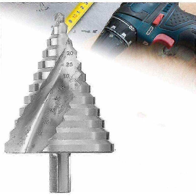 HSS Step Drill Bit Spiral Taper Countersink for 6-60mm Chisel Drilling