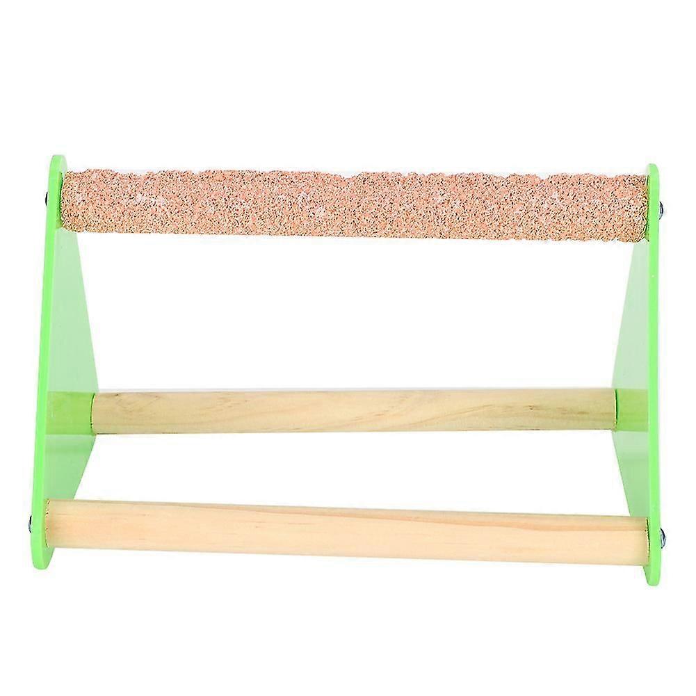 Parrot Stand Perch Triangular Stand Bracket Grind Arenaceous Bar (Side Bracket Color Random)