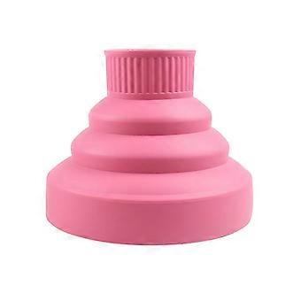Pink Silicone Collapsible Hair Dryer Diffuser Folding Foldable Electric Hair Dryer Diffuser for Home