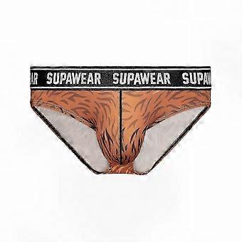 Sport Active Men's Underwear Briefs - POW Grizzly Bear Design, XCURV Tech Polyester