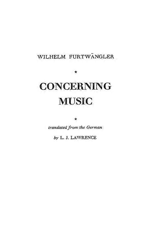 Concerning Music
