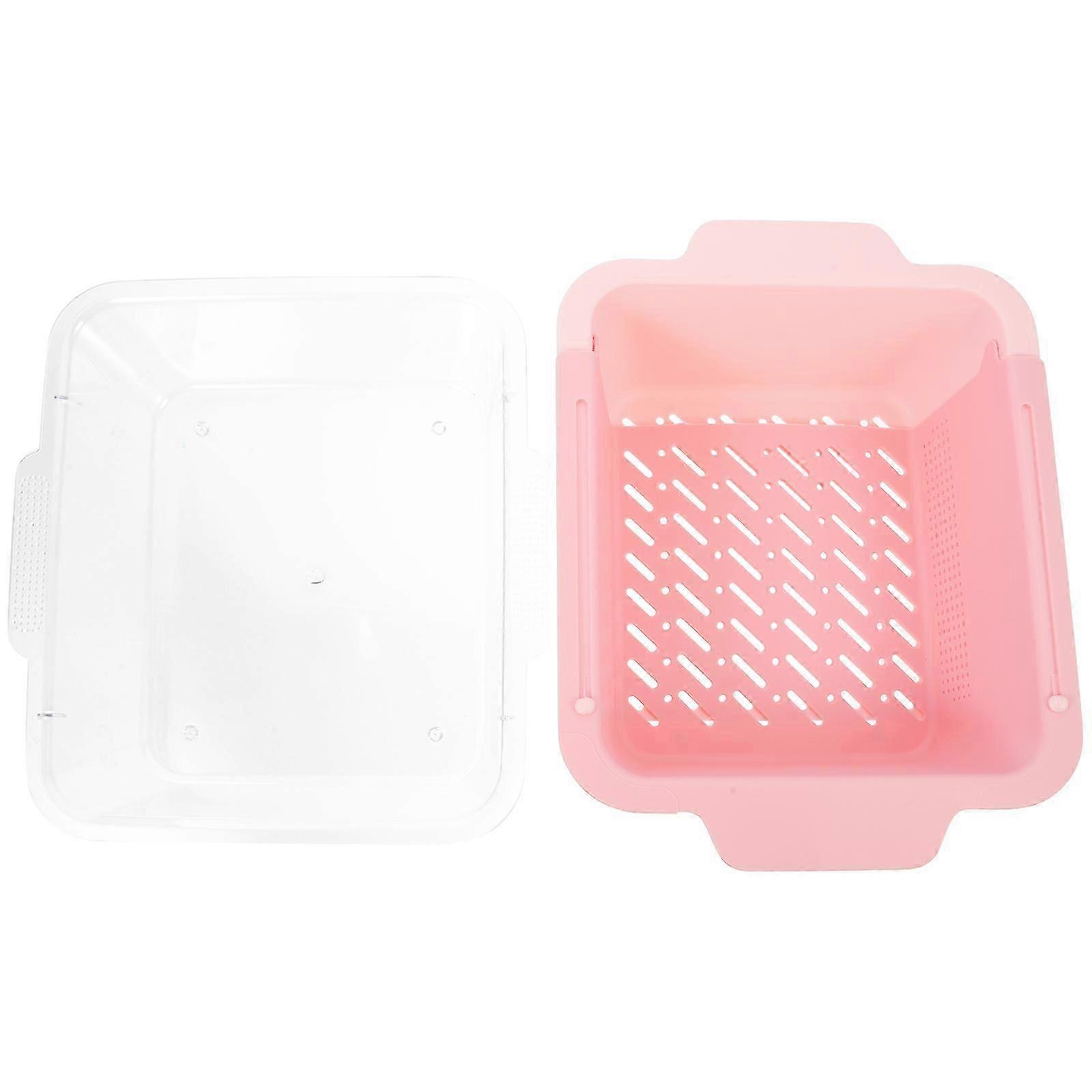 Multi-Function Storage Basket Kitchen Fruit Strainer for Daily Use 2Pcs
