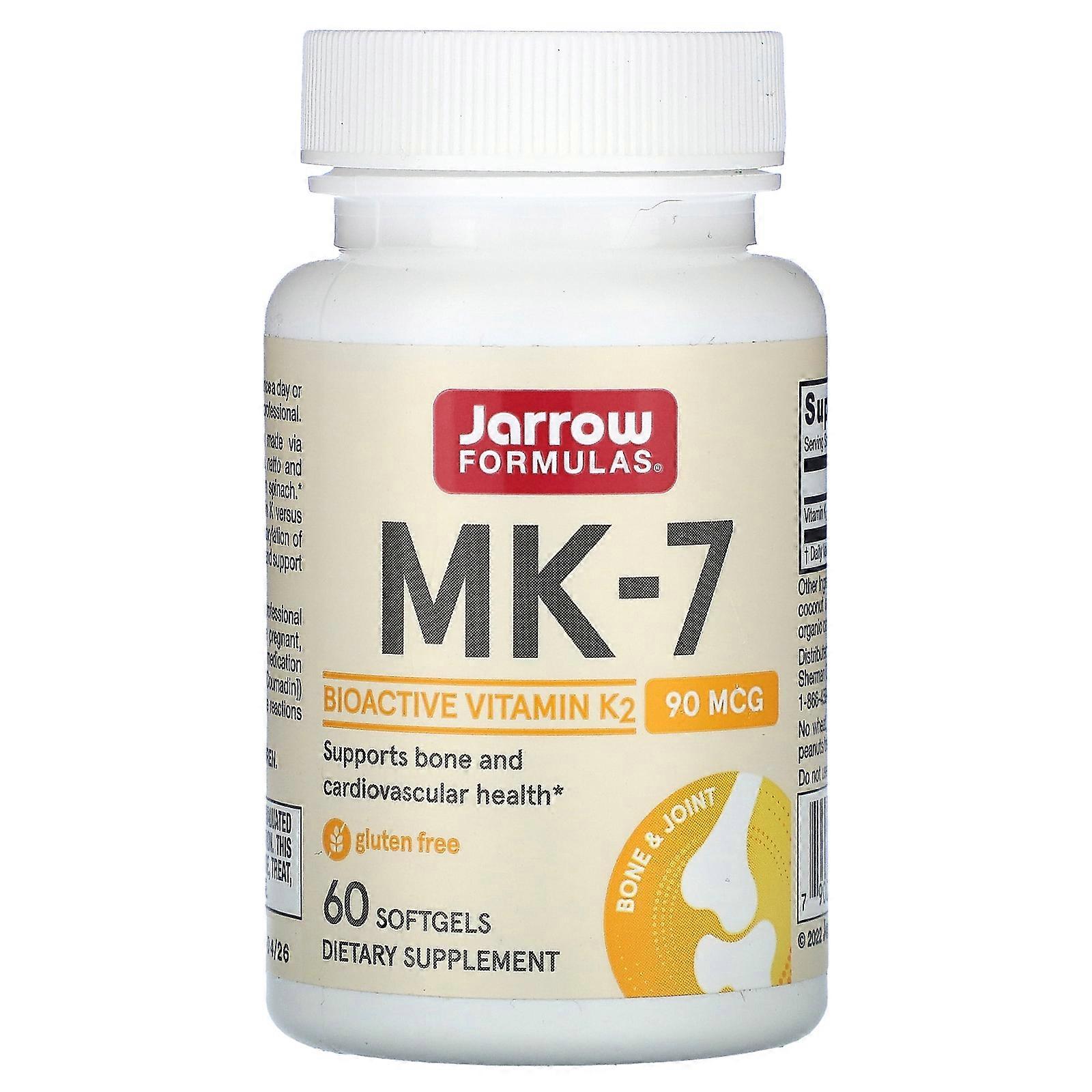 Jarrow Formulas, MK-7, 90 mcg, 60 Softgels