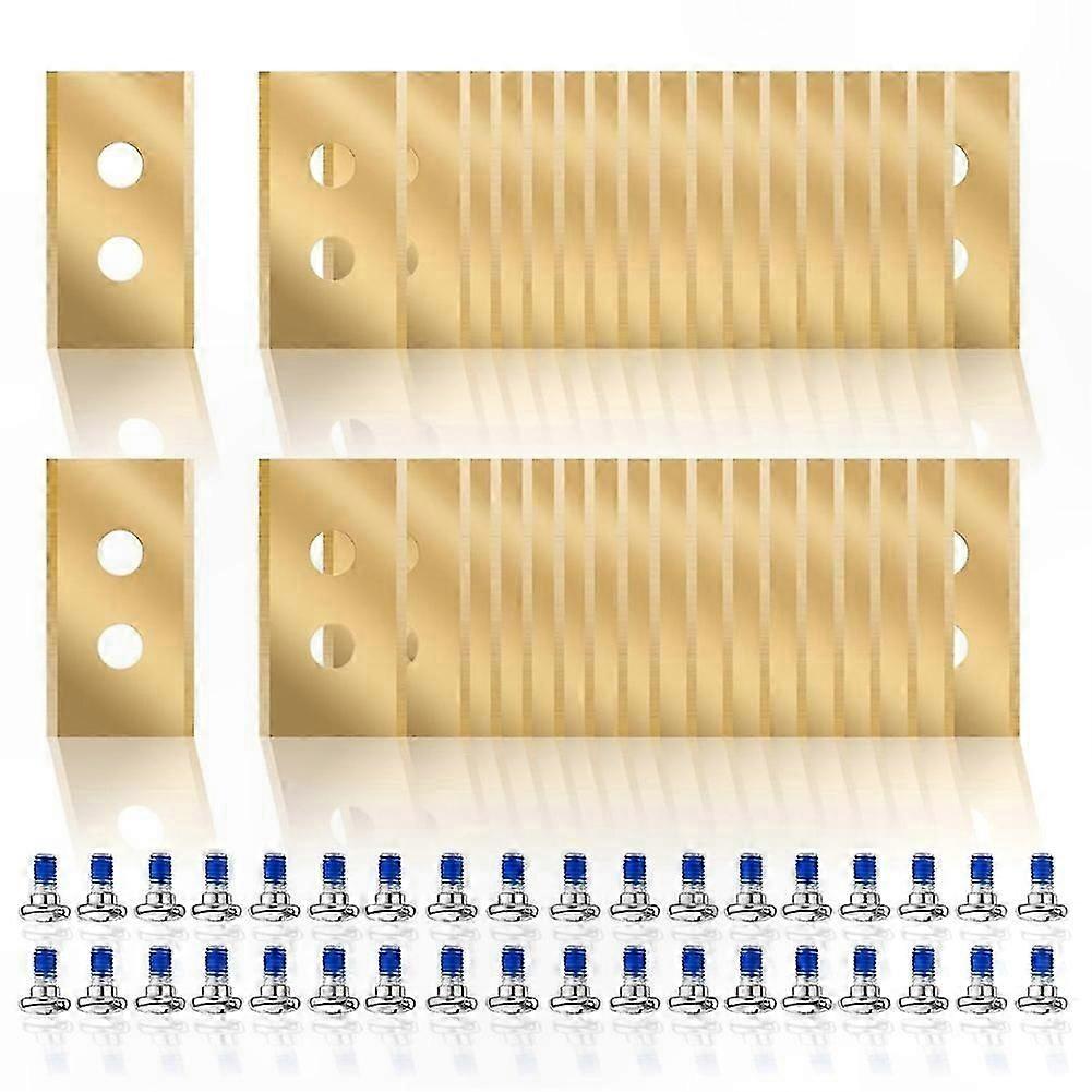 36-Pack Titanium Robotic Mower Blades with Washers for Various Models