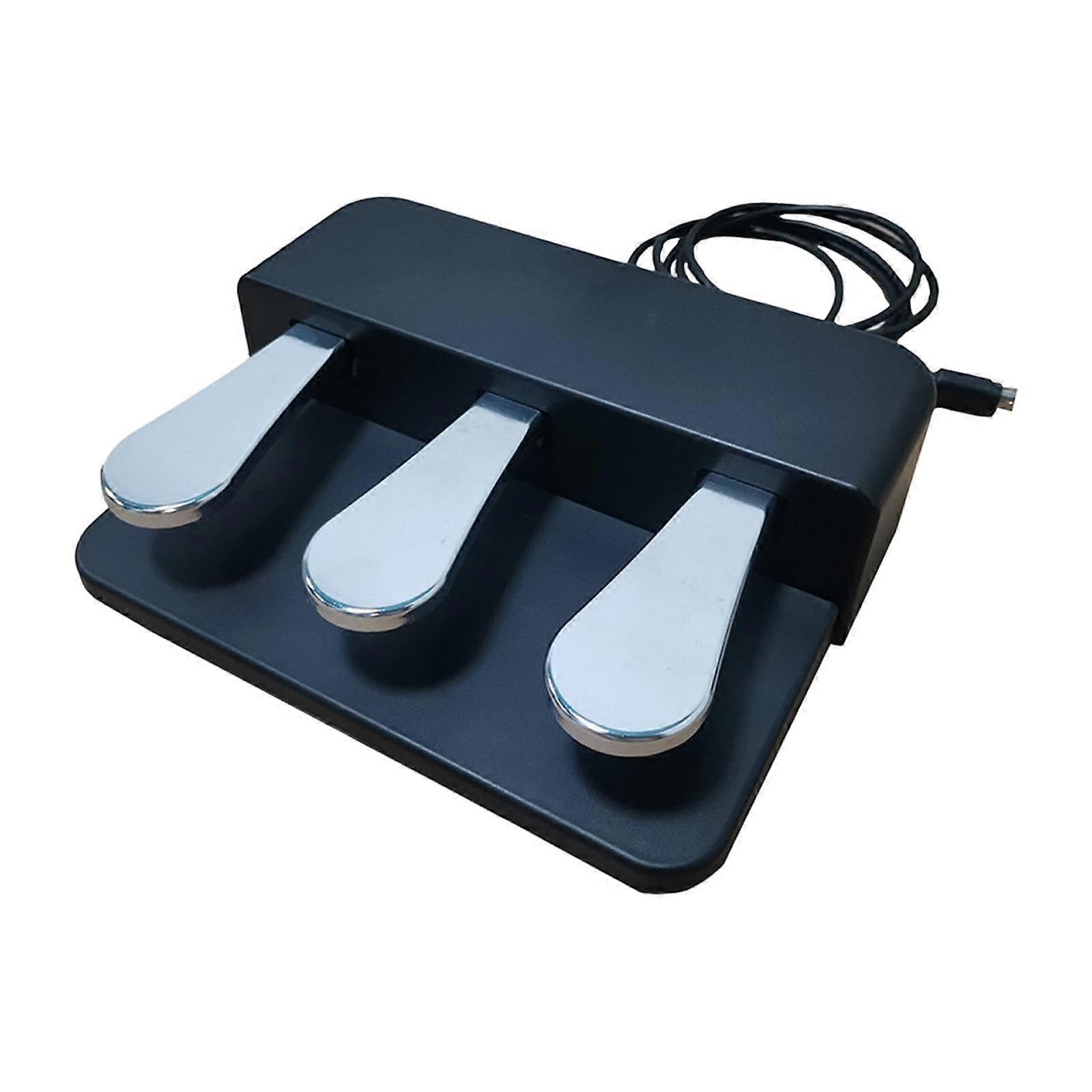 Digital Piano Pedal Board with Full Pedal Function, Three Pedal Replacement for MIDI Controllers