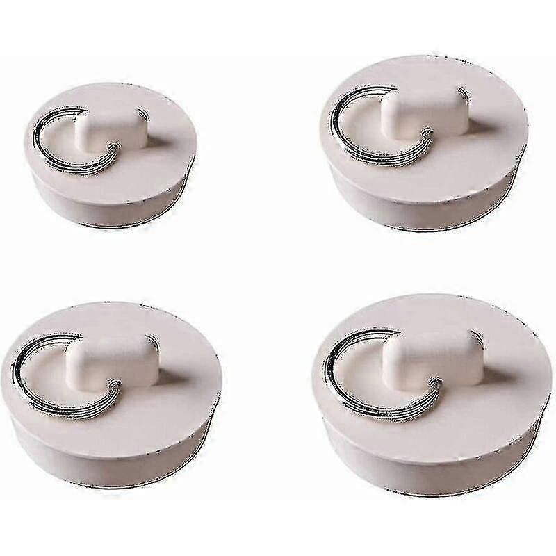 (4 Sizes) 4pcs Rubber Sink Plug With Hanging Loop Kitchen Drain Plug Sink Plug Bathroom Plug compatible with Kitchen - Harry