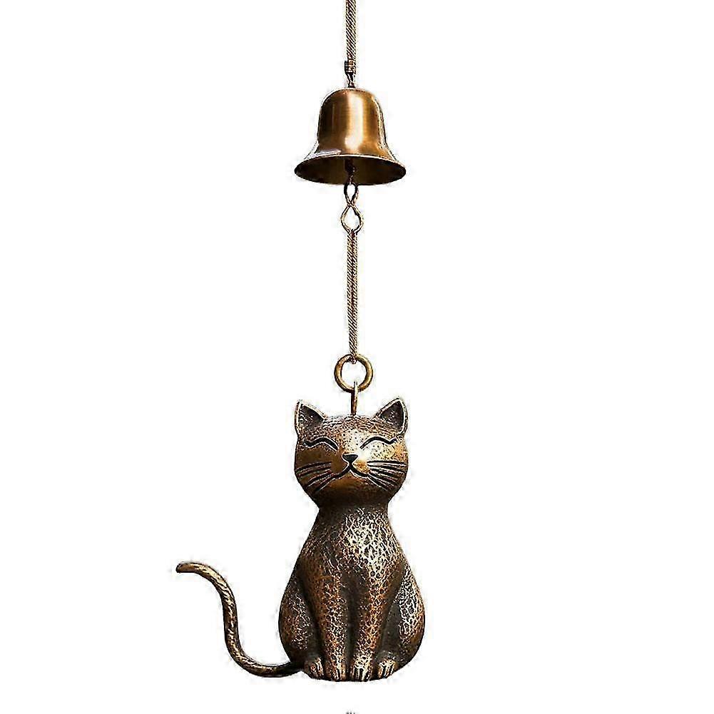 Lifelike Cat Copper Wind Chime