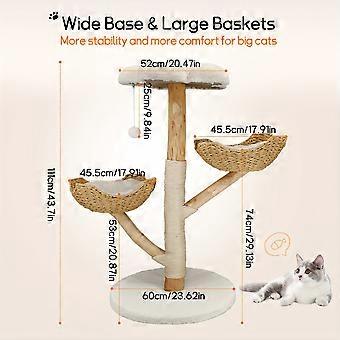 Kattenboom - Krabpaal - Kattenmeubel - Kattenhuis - Kattenkrabpaal - 11 cm Hoog
