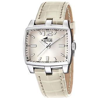 Lotus 39 bis 49 Euro Quarz Analog Man Uhr mit Kuhfell Armband 15877/6