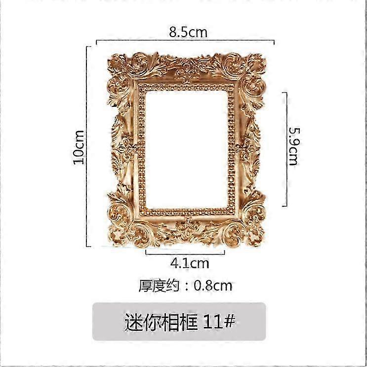 Baroque Mini Frames Resin Gold Set